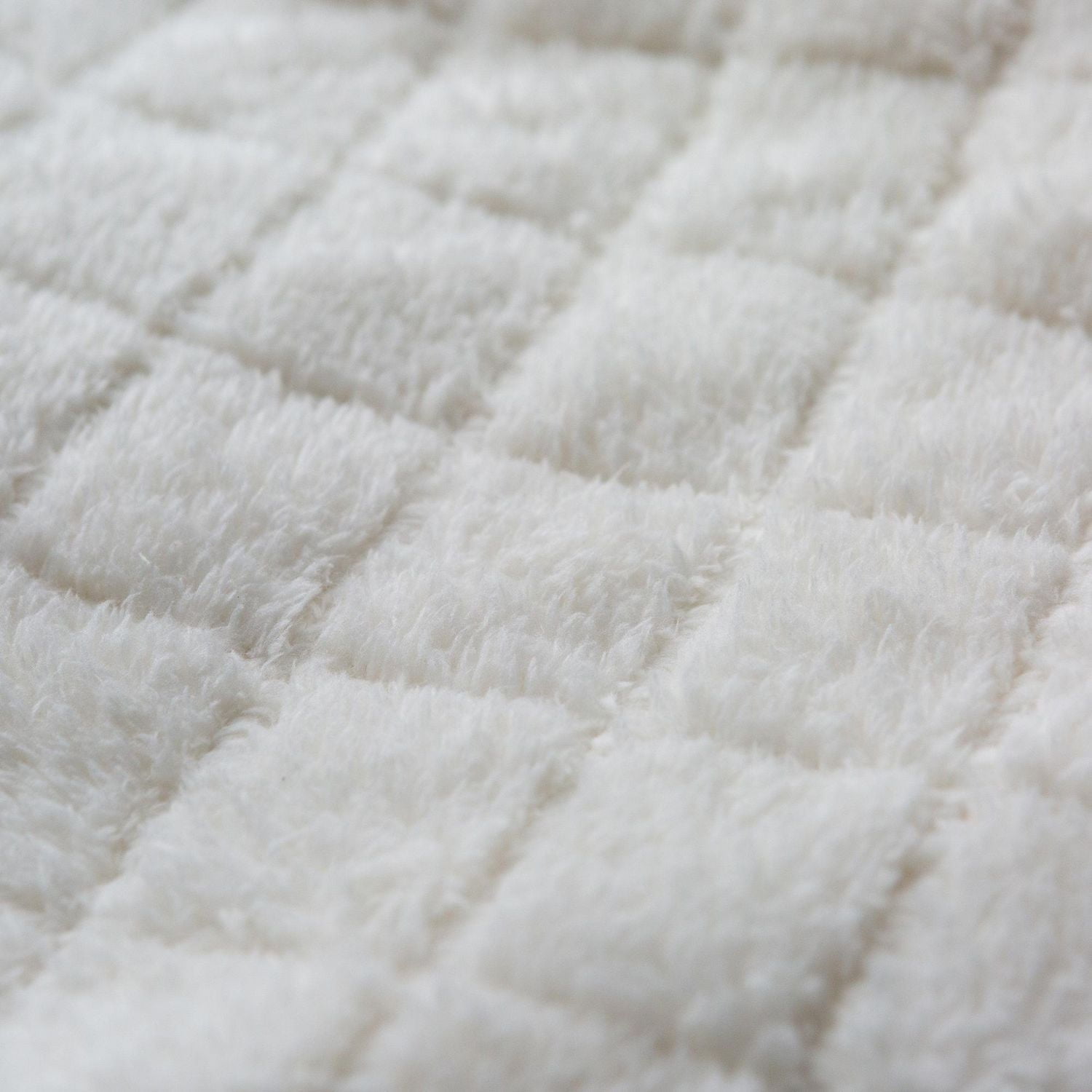 Housse de causeuse en tissu sherpa synthétique imperméable SmartFit, housse de mobilier en 3 pièces, pour chiens et autres animaux de compagnie, lavable à la machine Creme