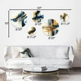 thumbnail image 4 of Designart "Elegance in Spiral Abstraction II" Modern Spiral Metal Wall Art Set of 5 Piece, 4 of 5