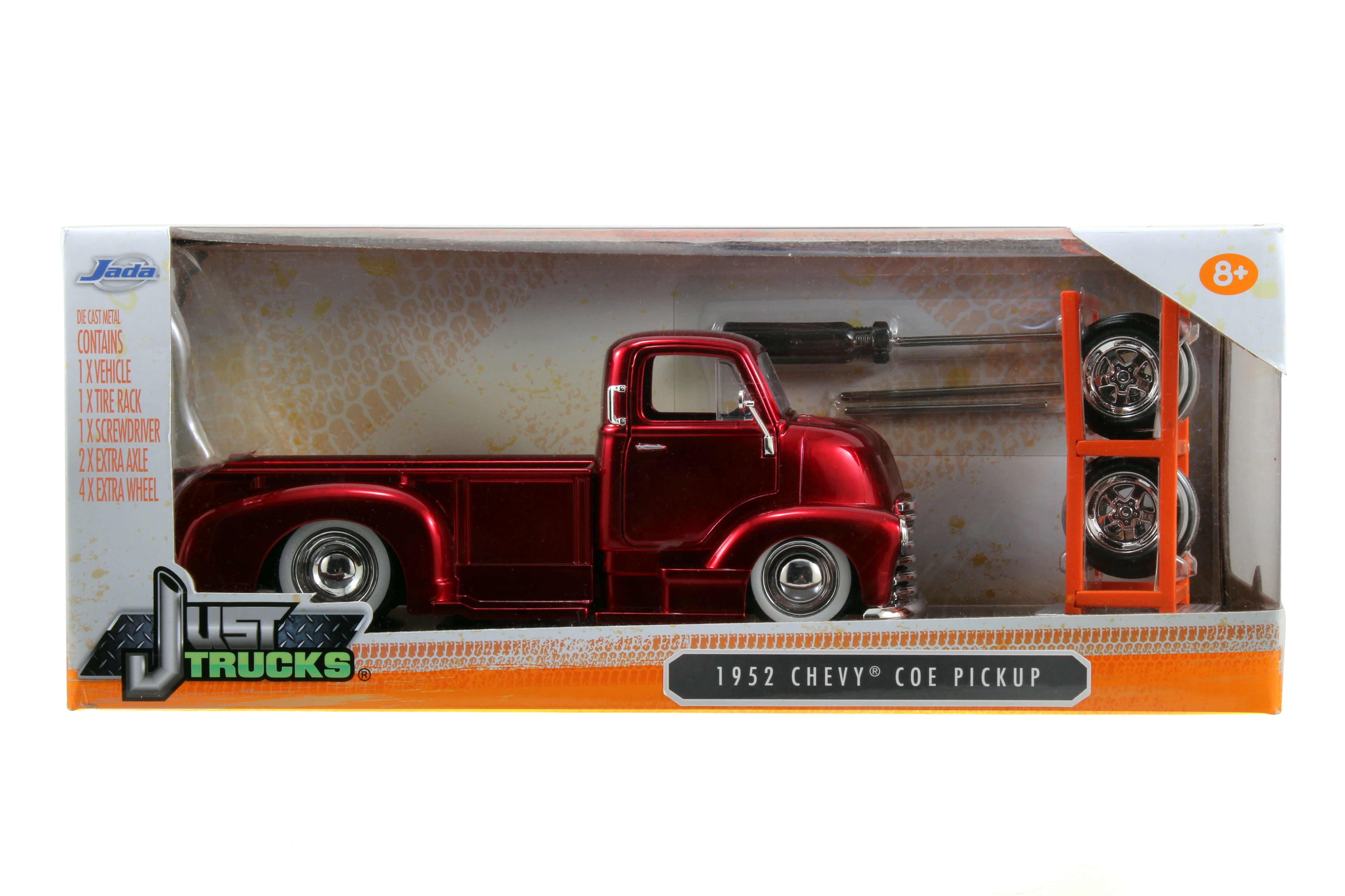 Jadaジェイダ/'52 Chevyシボレー COE 1/24 新品絶版 Jada Toys 1:24 Diecast 1952 Chevy COE Flatbed Truck, Candy