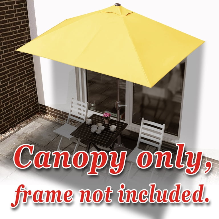 half patio umbrella replacement canopy for Phi Villa 13' Outdoor Double Sided B083FN35C4 BTBZGFGNYU Patio Half Umbrella Replacement