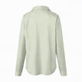 thumbnail image 5 of Towmus Striped Shirt Long Sleeve Women Button Down Shirts Casual Tops Office Work Fall Blouses Trendy Dressy Shirt 5XL, 5 of 5