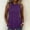 Purple, variant on Purple Womens Tank Tops Peplum Summer Tops Casual Loose Fit Flowy Sleeveless Crew Neck Women's T-Shirts