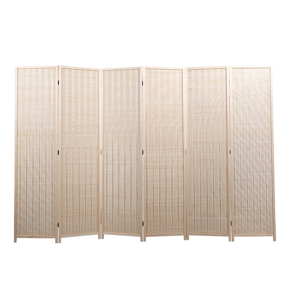 Kadyn Partition Room Separators for Bedroom, 6 Ft. Foldable Panel Partition Wall Divider for Dining Room, Room Divider Privacy Screen, Natural Kadyn Partition Room Separators for Bedroom, 6 Ft. Foldable Panel Partition Wall Divider for Dining Room, Room Divider Privacy Screen, Natural