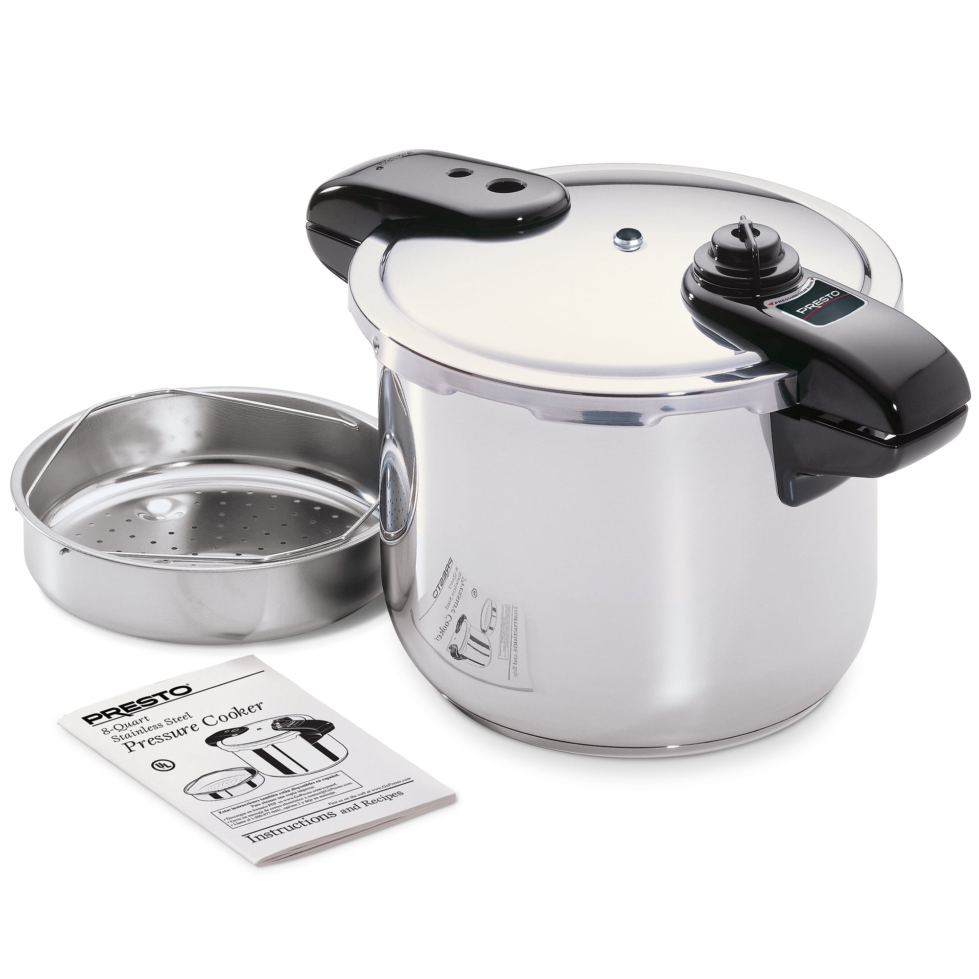 Presto 8 qt stainless steel pressure cooker deals