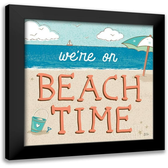 Averinos, Melissa 12x12 Black Modern Framed Museum Art Print Titled - Sea and Me IV