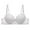 White, variant on CLOISE Womens Bras No Underwire Full Support Plus Size Push up Padded No Zipper Comfortable Bras Coffee L-5XL
