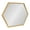 Gold, variant on Kate and Laurel Laverty Glam Framed Framed Hexagon Mirror, 22 x 31, Gold, Modern Geometric Wall Decor
