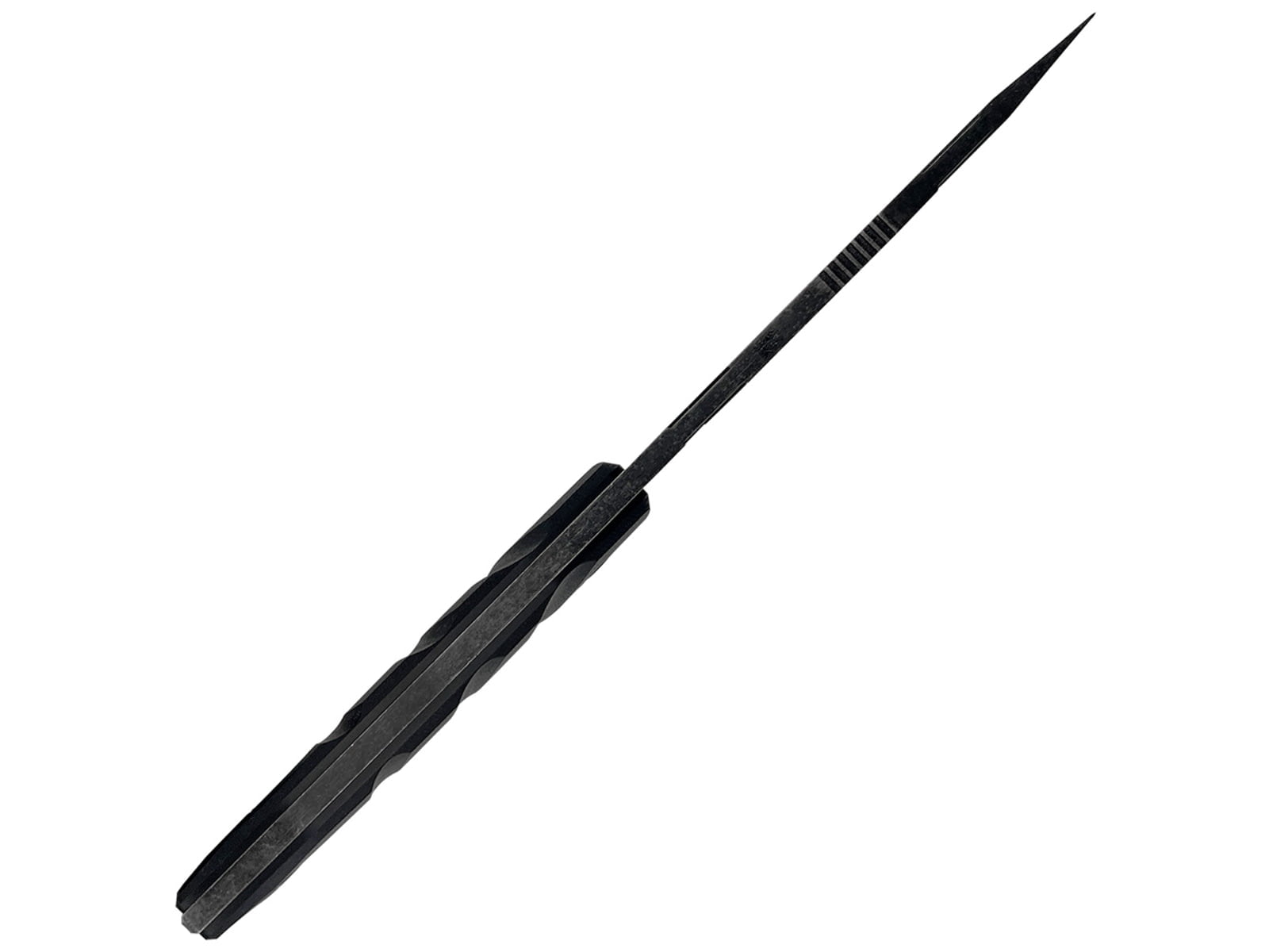 Takumitak Alert Fixed Blade Knife, 5in, D2, Clip Point, G10 Handle, Black Stonew