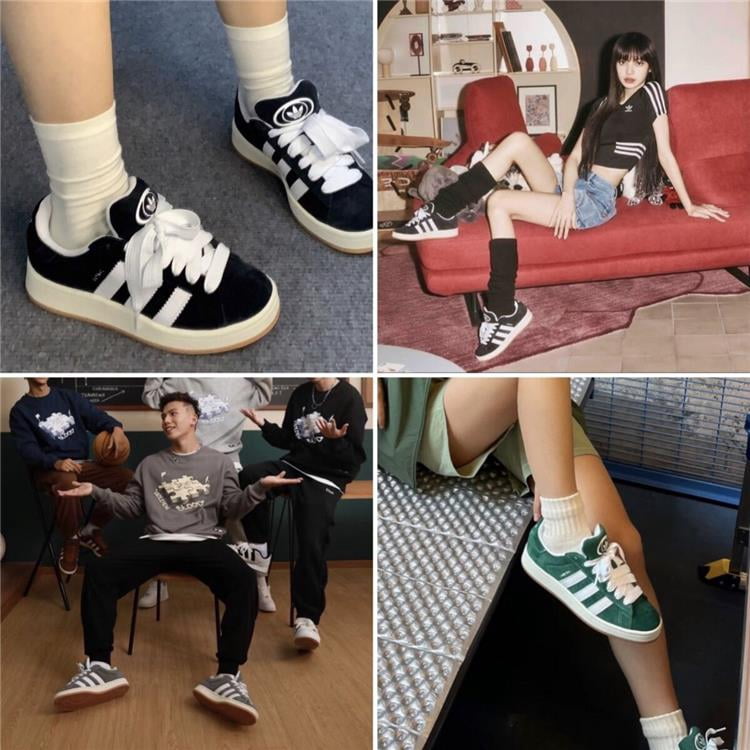 Adi-Campus 00s Adult Men's/Women's Sneaker Workout board shoes Black White Gray Size5-11