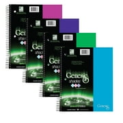 Angle View: GENESIS SHADES THREE SUB 11" COLLEGE RULED W/MARGIN ASST POLY COVER