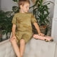 thumbnail image 4 of Balery Retro Palm Tree Conjunto de Pijama Infantil de Manga Corta con Estampado – Ropa de Dormir de Algodón Suave-4X-Large, 4 of 6