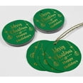thumbnail image 4 of Inkdotpot Real Gold Foil Merry Christmas & Happy Holiday Tags Favor Hang Paper Tags 100 Pieces, 4 of 6