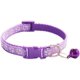 thumbnail image 3 of Paquete de 2 huellas y collar reflectante para gatos con cascabel Collar básico para perros y gatos Hebilla Collar ajustable de poliéster para perros y gatos o cinturones de seguridad Xemadio WMZL-635-4, 3 of 3