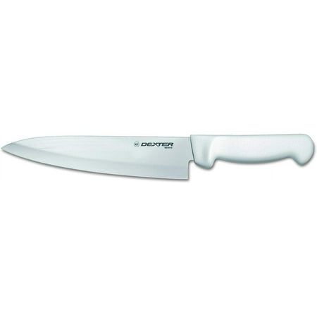 Dexter-Russell Basics P94801B 8" Cooks Knife with White Polypropylene Handle