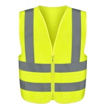 Neiko 53965A High Visibility Safety Vest with 2 Pockets, ANSI/ISEA Standard, Color Neon, 3XL, Yellow