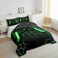 thumbnail image 4 of Dsseng Moderne Noir Bleu Joystick de Jeu Couettes et Duvets Grand Lit, 4 of 6