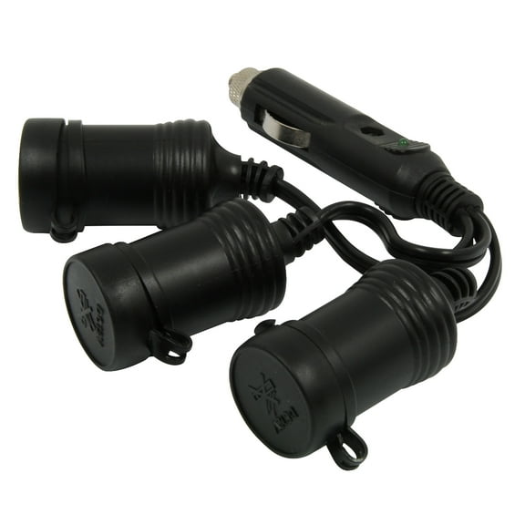 Roadpro Cigarette Adapter Triple Platinum