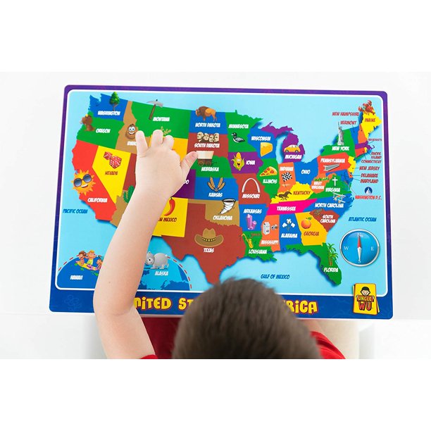 United State MapEducational Kids Placemats