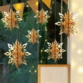 thumbnail image 3 of Sylvtty 6Pcs 3D Holographic Snowflake Decorations Waterproof Glitter Paper Snowflakes Winter Home Decor for Christmas New Year's Birthday Parties, 3 of 7