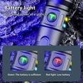 thumbnail image 6 of Strong Light Flashlight | Waterproof Outdoor LED Torch with Telescopic Focus, 3 Modes, 8-Hour Battery Life, Type-C Fast Charging, Compact 14.3 x 3.3 cm, Includes Charging Cable, 6 of 9