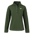 thumbnail image 2 of Women's Cutter & Buck  Green Washington Commanders Hunts Point Eco Half-Snap Sweatshirt, 2 of 3