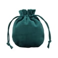 thumbnail image 2 of Bolsa de terciopelo para joyas, regalo de Navidad, organizador con cordón Verde oscuro 95 x 115 cm, 2 of 9