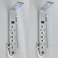thumbnail image 6 of Zamery, LED Display, Wall Mount Showerhead & Handheld Shower, Brushed Nickel, 6 of 10