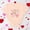 Beige, variant on Pull-on Oversized Graphic Tshirts for Women Short Sleeve Refreshing Pink Crew Neck T-Shirts Printed Heart Refined Tops Pink,Xxl