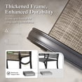 thumbnail image 3 of Sophia & William 6Pcs Outdoor Patio Dining Set with 10Ft Beige Umbrella Metal Table and Highback Textilene Chairs Set 23" Deeper Seat Patio Furniture Set, 3 of 13