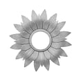 thumbnail image 1 of AMLESO Miroir Mural Rond Décoratif pour Entrée Salon Intérieur Argent, 1 of 8