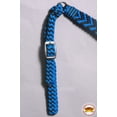 thumbnail image 5 of Hilason Horse Breast Collar Flat Braided Paracord Turquoise / Black, 5 of 5