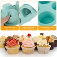 thumbnail image 4 of Ikoopy 3Pcs Silicone Muffin Pan 6-Cavity Baking Tray Non-Stick Muffin Baking Mold Temperature Resistant Muffin Baking Tray Dishwasher Safe Cupcake Tin 3-Color Baking Mold for Cake Biscuit Bagels, 4 of 10
