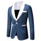 thumbnail image 3 of Blazer Chaquetas para hombres Casual Slim Fit Sólido Traje de un botón Slim Fit Traje de contraste Chaqueta con abertura en la espalda Odeerbi ODB-5, 3 of 4
