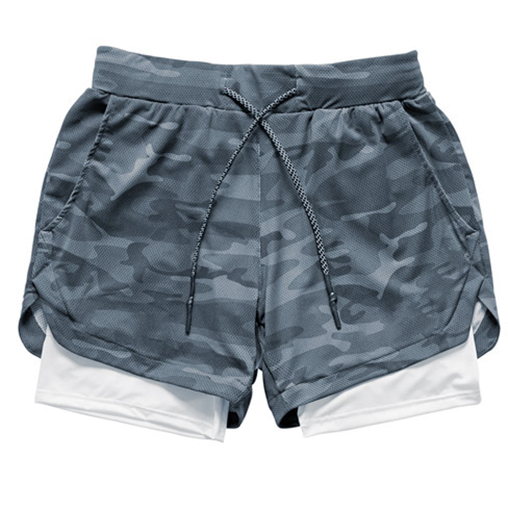 NDGDA Fast Drying Pockets Inside Running Sports Short Pants Summer Mens Training Short Pants Clearance Sale 