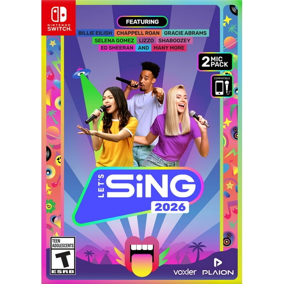 Lets Sing 2026   2 Mics for Nintendo Switch