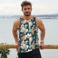 thumbnail image 6 of Gukieu Labrador Retriever Dog Print Men's Quick Dry Fitness Vest, Round Neck Sleeveless Fitness Bodybuilding Top-Large, 6 of 7