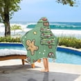 thumbnail image 3 of Yayeee Kids Hooded Towels Toddler Soft Absorbent Beach Bathing Wrap 50" x 23.5", Christmas Cookies, 3 of 5