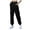 Black, variant on felwors Women's Fleece Cargo Sweatpants Y2k Comfy Casual Baggy Sweat Pants Warm High Waist Workout Jogger Pants with Pockets Dark Gray, XL