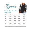 thumbnail image 3 of TIYOMI Plus Size Womens 5X Tops Plaid Striped Long Sleeve Crewneck Oversized Color Block Tees Black Loose Fit Shirts Early Spring Fall Winter Tunic 5XL 26W 28W, 3 of 5