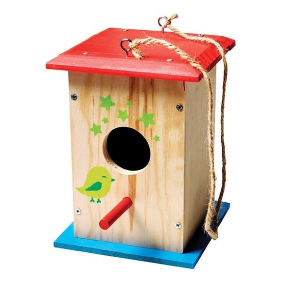 Reeves 9424219 Stanley Jr Birdhouse Kit Jouet de Construction, Assorti - Bois