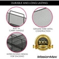 thumbnail image 4 of Stackable Letter Tray Organizer, Desktop File Organizer For Letter/A4 Paper, Special Design With Space Saving Mesh Stackable Paper Tray, Sturdy Steel Mesh For Home Office (Pack Of, 4 of 7
