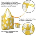 thumbnail image 4 of 5 Pack Foldable Shopping Bag,Happy Halloween Ghost Pattern Reusable Grocery Bags with Pockets,Large Reusable Tote Bags with Handles Waterproof & Lightweight, 4 of 6