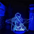 thumbnail image 1 of 3D Anime Led Light Levi Ackerman Anime Desk Lamp, Anime Decor for Desk Anime Illusion Night Light Gift for Bedroom Decor Light Led Sensor Color Changing Work Desk Lamp, 1 of 5
