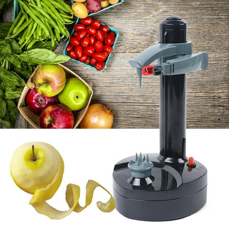 

Automatic Electric Potato Peeler Apple Pear Tomato Quick Peeling Tool Non-Slip Base Black