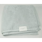 Kassatex Malaga 100% Combed Long Staple Cotton Ribbed Texture Bath Towel - Cielo
