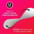 thumbnail image 3 of U by Kotex Lightdays Panty Liners, Extra Coverage, Unscented - 2 Pack, 3 of 8