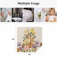 thumbnail image 5 of Easter Bunny Cloth Napkins, Spring Floral Vintage Botanical Rabbits Beige Washable and Reusable Dinner Napkins Set of 2, Table Napkin for Kitchen Party Birthday Wedding Hotel Housewarming 20"x20", 5 of 9