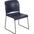 thumbnail image 2 of Flash Furniture HERCULES Series 880 lb. Capacity Navy Full Back Contoured Stack Chair with Gray Powder Coated Sled Base [RUT-238A-NY-GG], 2 of 5