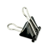 Pen+Gear Medium Metal Binder Clips, Black, 12 Count