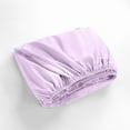 thumbnail image 3 of Couture Charm Twin-XL (39"x80") Fitted Sheet - Bottom Sheet Fits Upto 14-18" Deep Pocket - Soft 600-TC Percale Cotton - Easy Care -1 Fitted Sheet Only (Solid, Lilac), 3 of 4